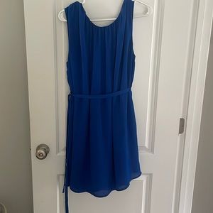 Blue business casual dress